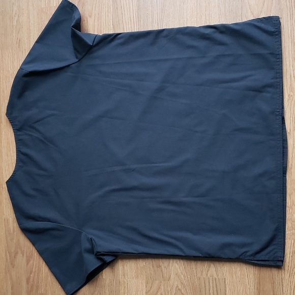 Scrubstar Premium Short Sleeve Black V-Neck Medical Scrub Top Unisex Size Small - Picture 2 of 9